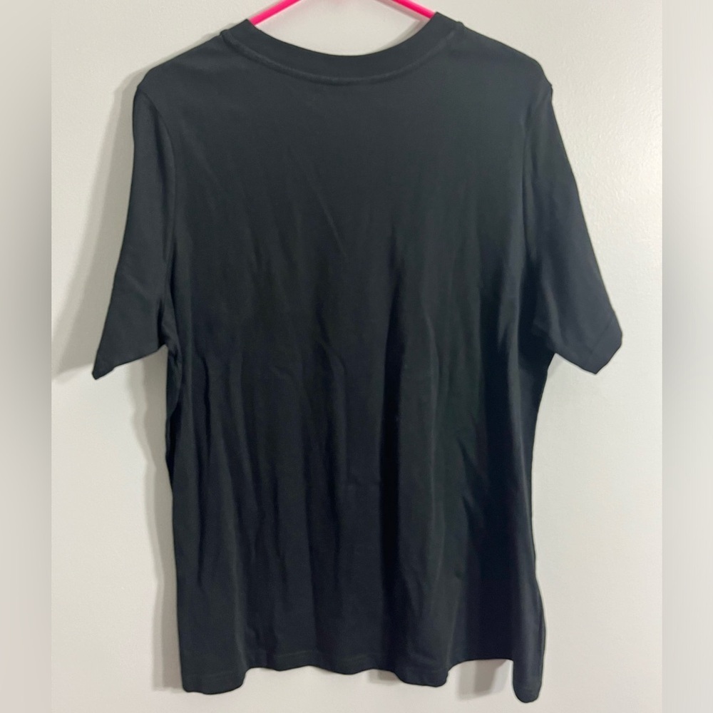 NWT Adidas women’s 1X black graphic amplifier tshirt with lime green adidas logo - Picture 5 of 7